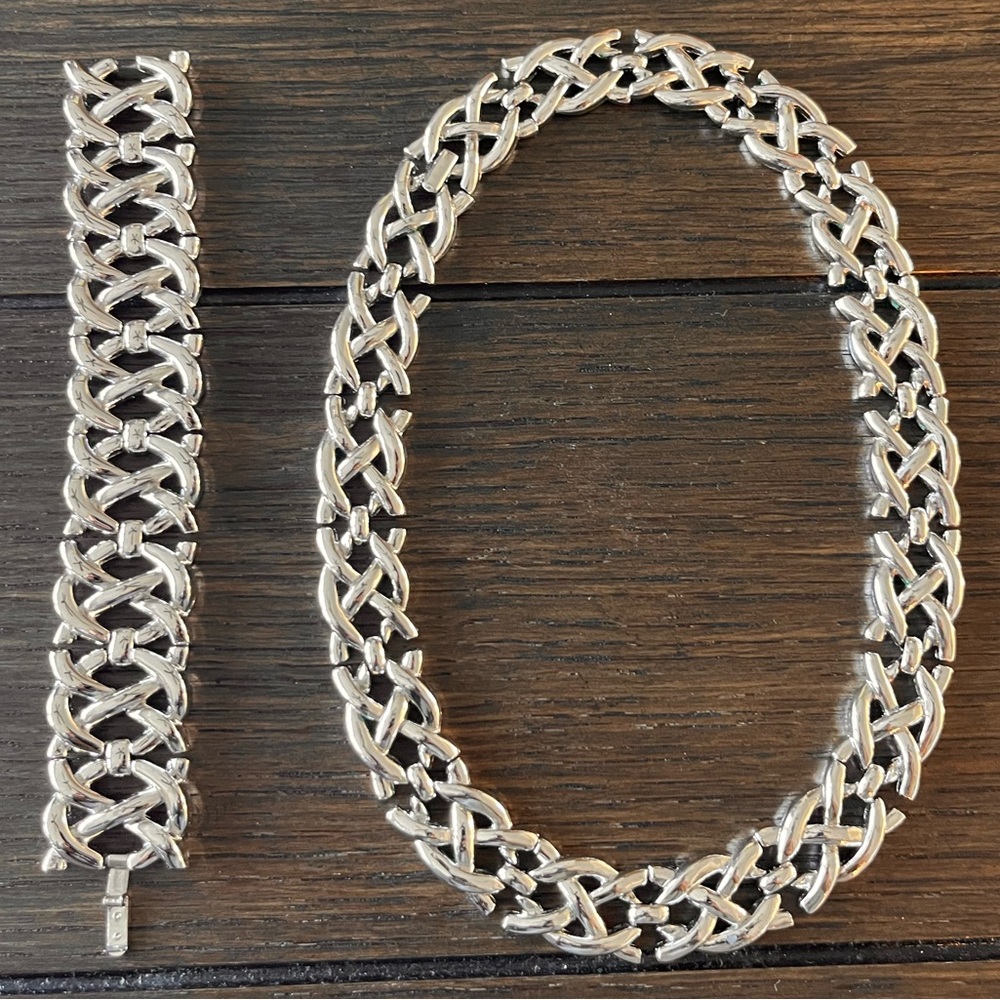 1940sVintage Trifari Necklace and Bracelet